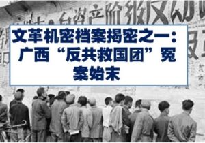 文革机密档案揭密之一:广西“反共救国团”冤案始末 (3)-1984bbs