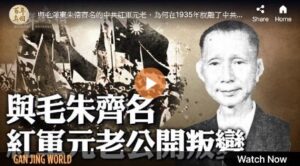 【百年真相】与毛朱齐名 红军第一叛将脱共揭秘-1984bbs