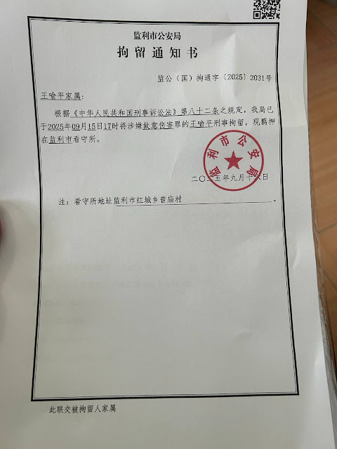 图片[2]-湖北荆州民主人士王喻平被以“涉嫌故意伤害罪”刑事拘留 目前案件已到检察院-1984bbs