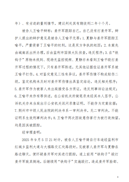 图片[3]-湖北荆州民主人士王喻平被以 “故意伤害罪”判刑2年10个月-1984bbs