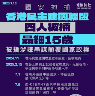 遭抓捕的“香港民主建国联盟”成员陈泰森的案情及简历-1984bbs